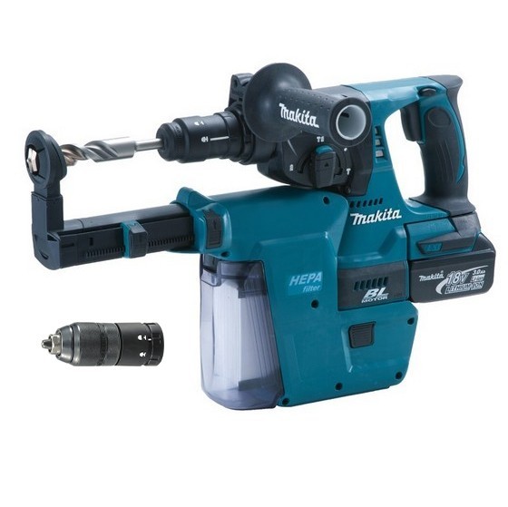 Makita Dhr Rmjv V Brushless Sds Hammer Drill Dust Extraction With