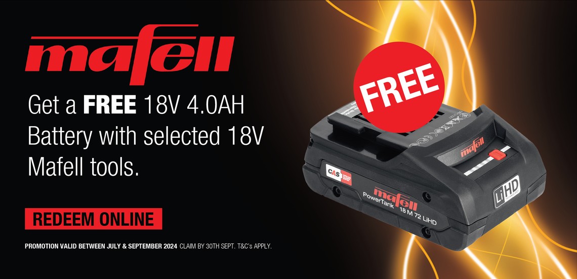 mafell 18v battery redemption