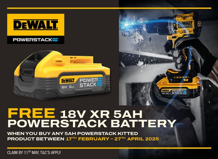 Free 18V XR 5AH Powerstack Battery