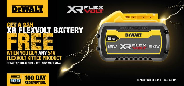 Free Dewalt Flexvolt Battery