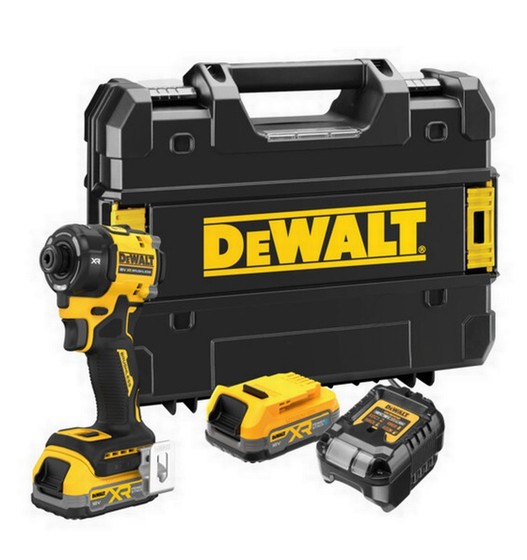 DEWALT DCF870E2T-GB 18V HYDRAULIC IMPACT DRIVER 2 x 1.7ah POWERSTACK BATTERIES & CHARGER