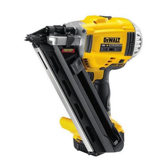 Dewalt Dck264p2 gb 18v Xr Brushless Nailer Twinpack With 2x 5.0ah Li ion Batteries Anglia Tool Centre