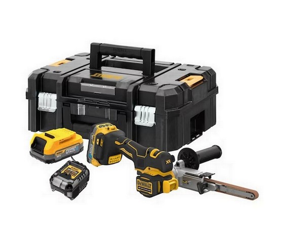 DeWalt DCM200E2T-GB 18V-XR Brushless Band File 2x 5.0AAH Powerstack batteries