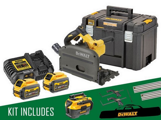 DEWALT DCS520T2-GB 54V XR FLEXVOLT PLUNGESAW KIT