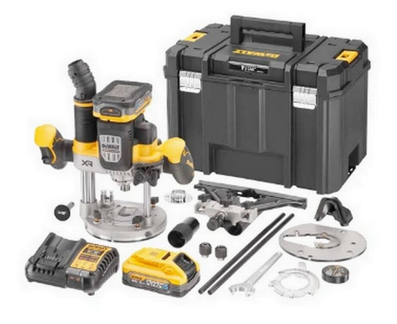 DEWALT DCW620H2-GB 18V XR BRUSHLESS 1/2 INCH ROUTER 2 x 5.0ah POWERSTACK BATTERIES & CHARGER