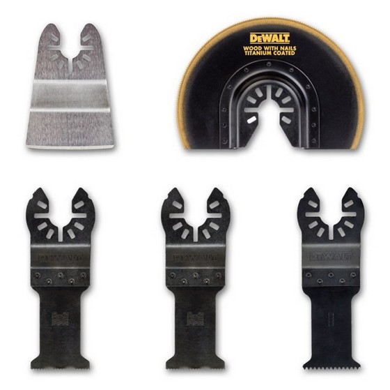 DEWALT DT20715-QZ BLADE SET FOR WOOD, WOOD WITH NAILS, DRYWALL AND PVC