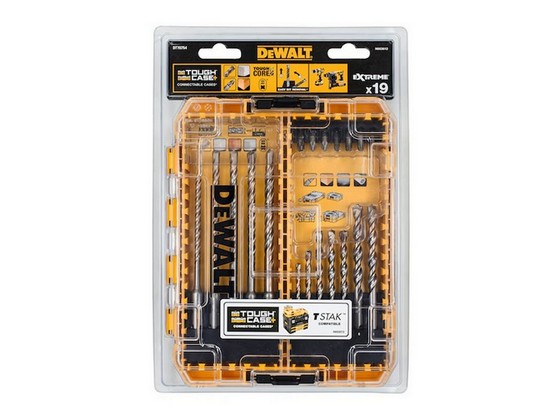 DEWALT DT70754-QZ 19 PIECE SDS+ DRILL &  SCREWDRIVER BIT SET