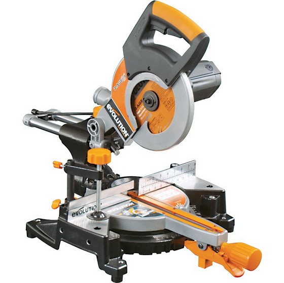 Evolution Rage 3-s 210mm Multipurpose Sliding Mitre Saw 110v - Anglia ...