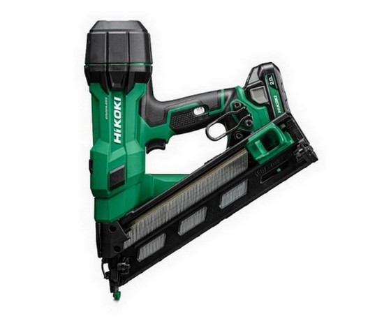 HIKOKI NT1865DAAJXZ 18v C/LESS 15G ANGLED FINISH NAILER C/W BATTERIES + CHARGER (2ND GEN NAILER)