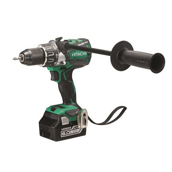 Hitachi Dv18dbxl jx 18v Brushless Combi With 2x6.0ah Li ion Batteries Anglia Tool Centre