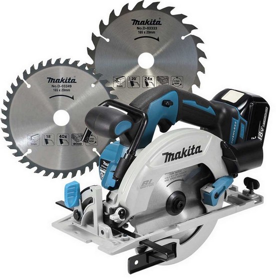 MAKITA DHS680Z 18V BRUSHLESS CIRCULAR SAW (BODY ONLY) + D-03333 & D-03349 BLADES FREE OF CHARGE (WORTH £30)