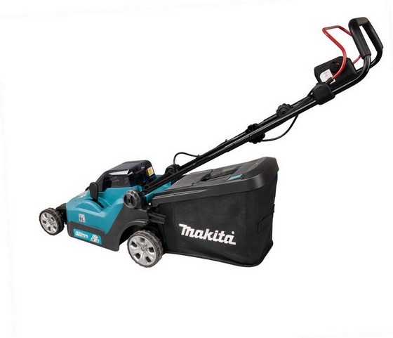 MAKITA DLM382PT2 18V BODY ONLY TWIN BATTERY LAWN MOWER 2 X 5.0AH BATTERIES AND DUAL CHARGER