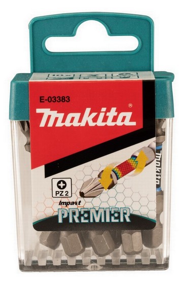 MAKITA E-03383 10 PIECE IMPACT PREMIER POZI BIT SET PZ2 x 50mm