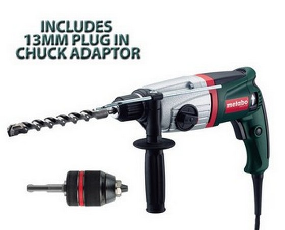 METABO KHE24SP 705W SDS+ HAMMER DRILL 110V INCLUDES 13MM SDS CHUCK ADAPTOR