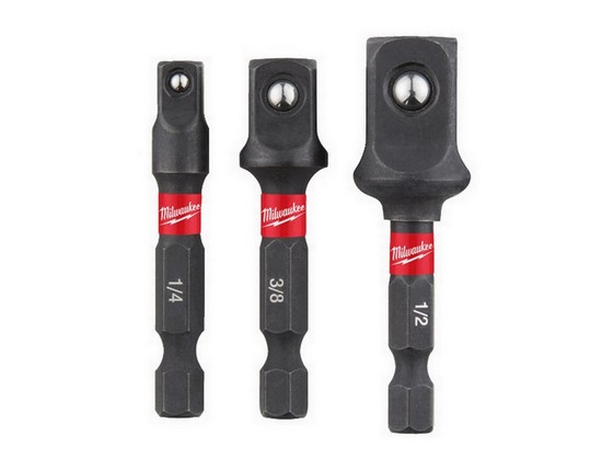 MILWAUKEE 4932479228 SHOCKWAVE SOCKET ADAPTOR 3 PIECE SET