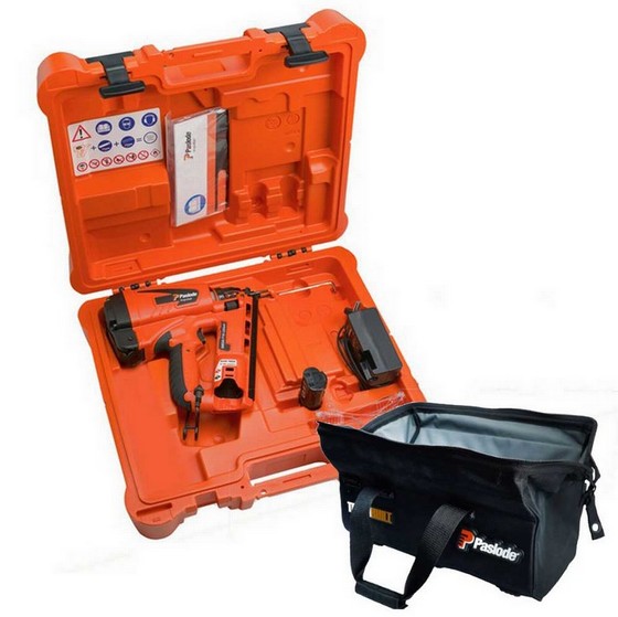 PASLODE IM65A LITHIUM F16 2ND FIX ANGLED BRAD NAILER 1 X LI-ION BATTERY + FREE TOUGHBUILT HEAVY DUTY TOOL BAG