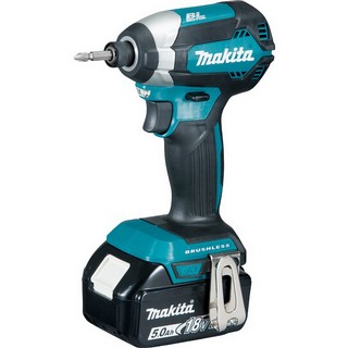 MAKITA DTD153RTJ 18V BRUSHLESS IMPACT DRIVER WITH 2 X 5.0AH LI-ION BATTERIES SUPPLIED IN MAKPAC CASE