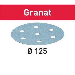 FESTOOL 497147 PACK OF 10 GRANAT SANDING DISCS 80 GRIT 125MM