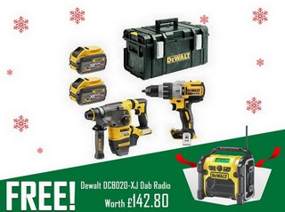 DEWALT DCK2033X2 18V FLEXVOLT TWIN PACK WITH 2X 9.0AH LI-ION BATTERIES