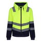 REGATTA TRF625 PRO HI VIS FULL ZIP HOODIE EXTRA LARGE