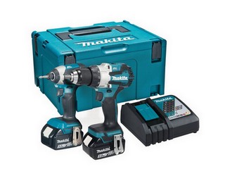 MAKITA DLX2507TJ 18v COMBI AND IMPACT DRIVE TWIN PACK WITH 2 x 5.0ah LI-ION BATTERIES