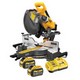 DEWALT DCS781X2-GB 54V XR FLEXVOLT 305mm SLIDE MITRE SAW 2 X 9.0AH BATTERIES AND CHARGER