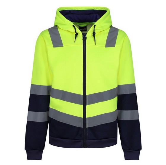 REGATTA TRF625 PRO HI VIS FULL ZIP HOODIE EXTRA EXTRA LARGE