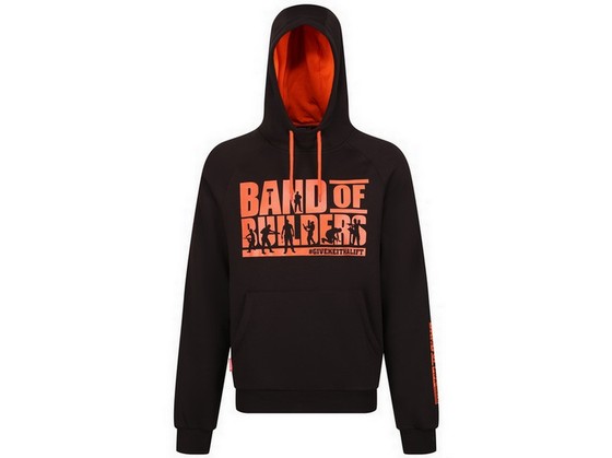 REGATTA TRF633 BAND OF BUILDERS HOODY BLACK (M) 80060