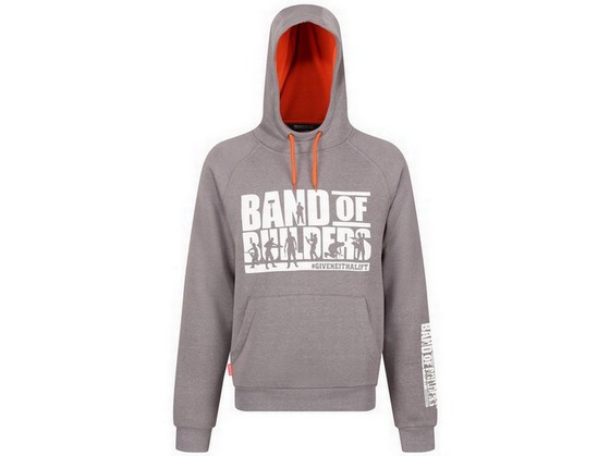 REGATTA TRF633 BAND OF BUILDERS HOODY ROCK GREY (XL) 95J80