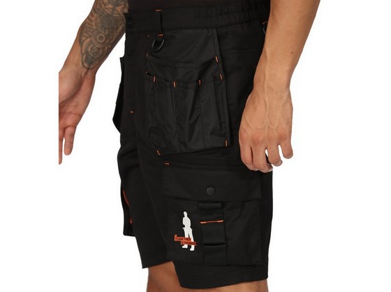 REGATTA TRJ542 BAND OF BUILDERS HOLSTER SHORTS (BLACK) 32inch