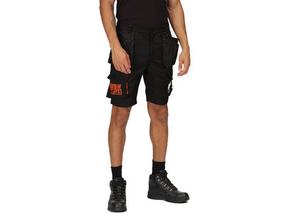 REGATTA TRJ542 BAND OF BUILDERS HOLSTER SHORTS (BLACK) 32inch