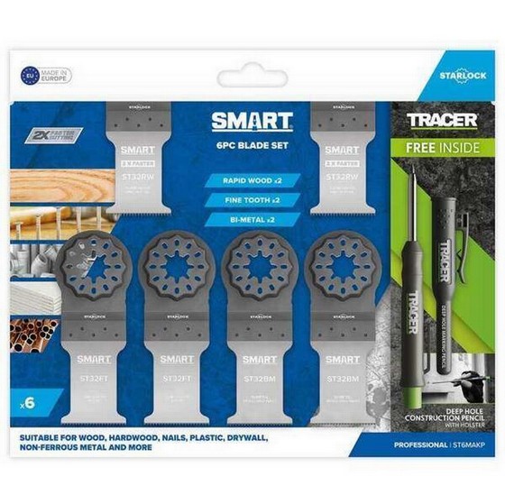 ROYD SMART ST6MAKP STARLOCK 6 PIECE KIT WITH FREE TRACER PENCIL