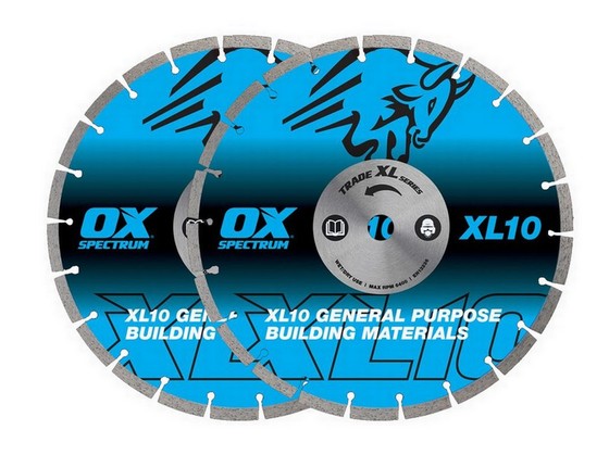 SPECTRUM TRADE XL-10 DIAMOND BLADE TWIN PACK 300mm