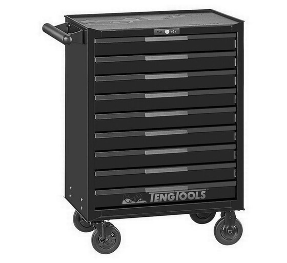 TENG TSW26B9 26in PRO35 ROLLER CABINET 9 DRAWERS BLACK