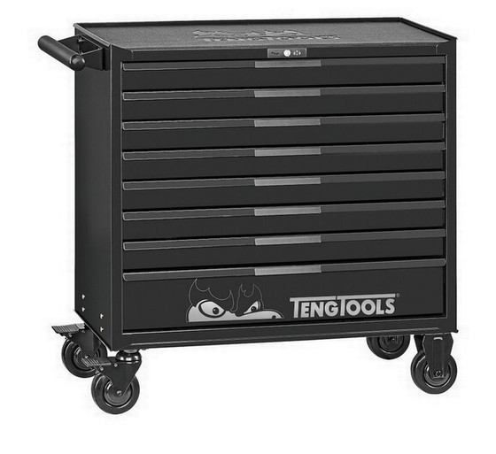 TENG TSW37B8 37in PRO35 ROLLER CABINET 8 DRAWERS BLACK