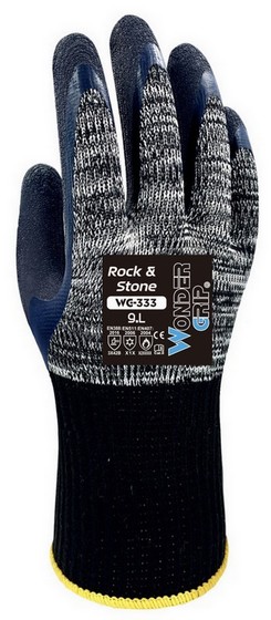 WONDER GRIP ROCK&STONE LATEX PALM THERMAL GLOVES EXTRA LARGE WG333101